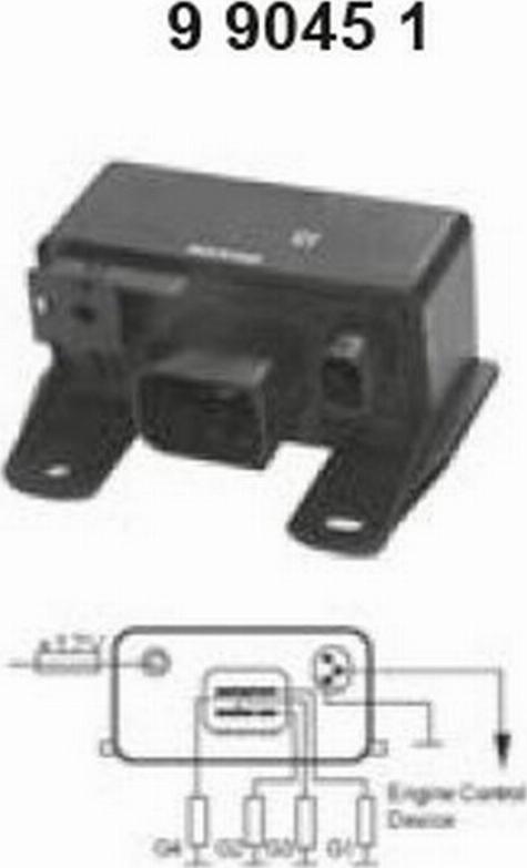 IKA 990451 - Relay, glow plug system autospares.lv