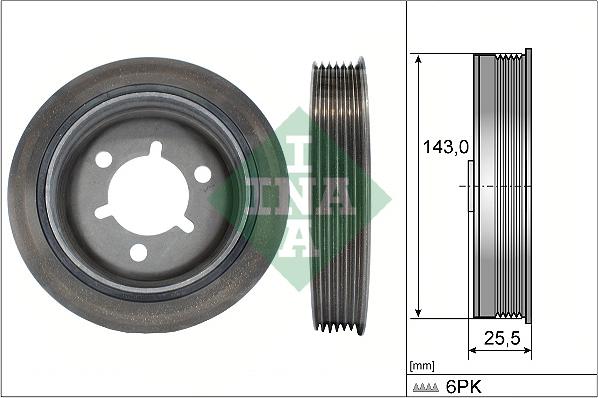 INA 544 0041 10 - Belt Pulley, crankshaft autospares.lv