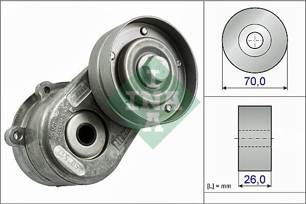 INA 534 0448 10 - Belt Tensioner, v-ribbed belt autospares.lv