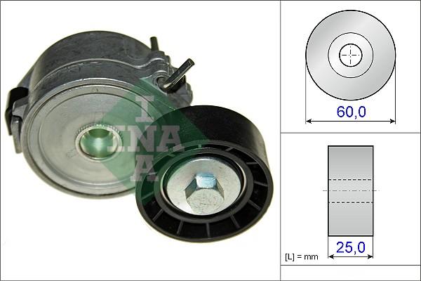 INA 534 0447 10 - Belt Tensioner, v-ribbed belt autospares.lv