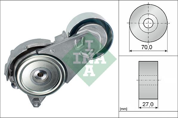 INA 534 0408 10 - Belt Tensioner, v-ribbed belt autospares.lv