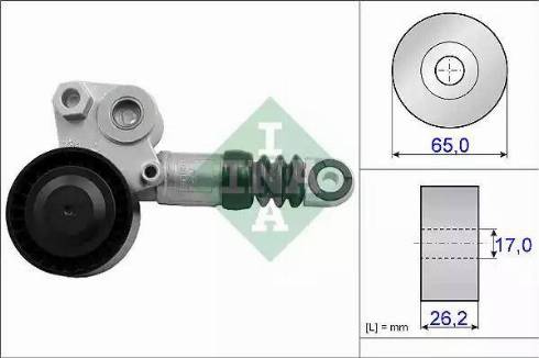 INA 534 0436 10 - Belt Tensioner, v-ribbed belt autospares.lv