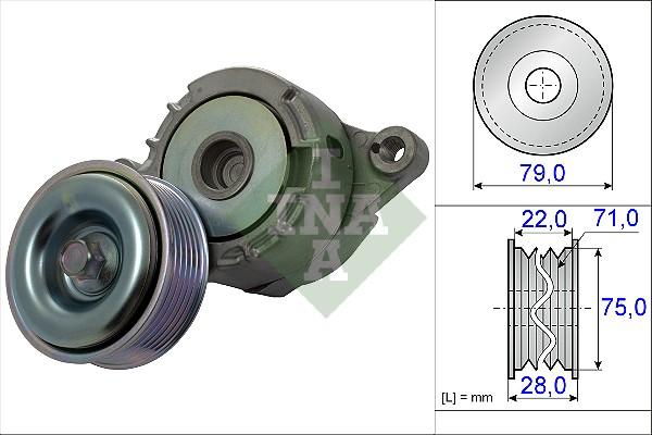 INA 534 0508 10 - Belt Tensioner, v-ribbed belt autospares.lv