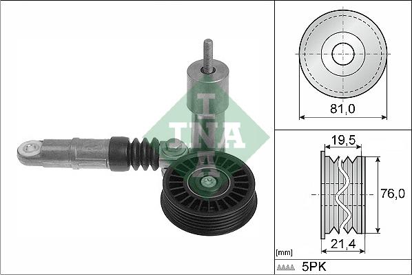 INA 534 0014 10 - Belt Tensioner, v-ribbed belt autospares.lv