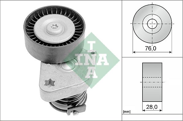 INA 534 0081 30 - Belt Tensioner, v-ribbed belt autospares.lv