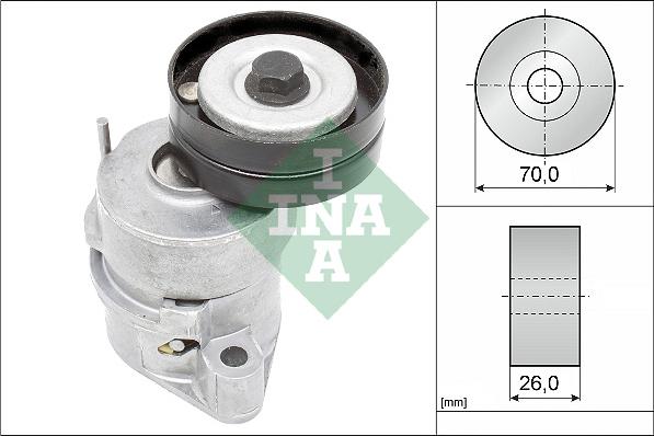 INA 534 0102 30 - Belt Tensioner, v-ribbed belt autospares.lv