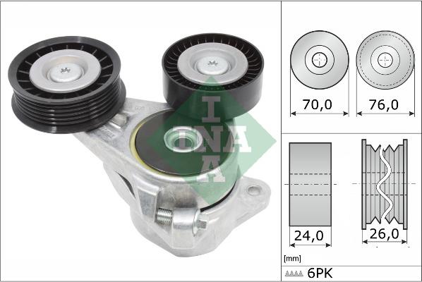 INA 534 0309 10 - Belt Tensioner, v-ribbed belt autospares.lv