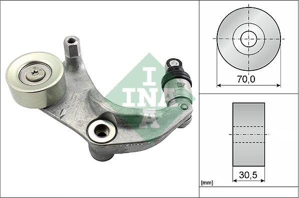 INA 534 0316 10 - Belt Tensioner, v-ribbed belt autospares.lv