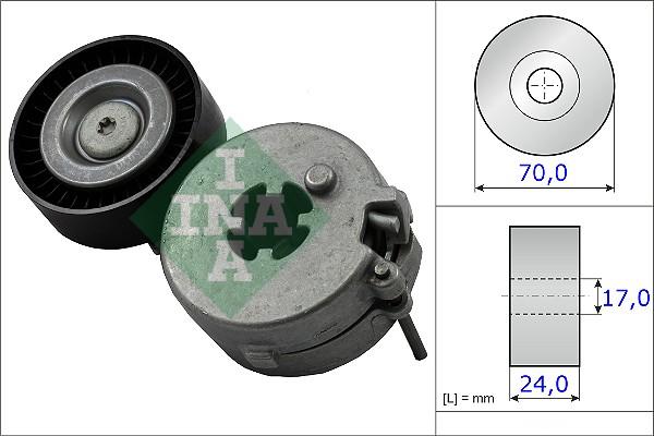 INA 534 0333 10 - Belt Tensioner, v-ribbed belt autospares.lv