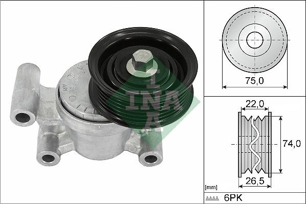 INA 534 0293 10 - Belt Tensioner, v-ribbed belt autospares.lv