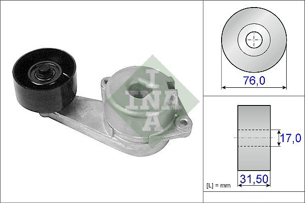 INA 534 0212 10 - Belt Tensioner, v-ribbed belt autospares.lv