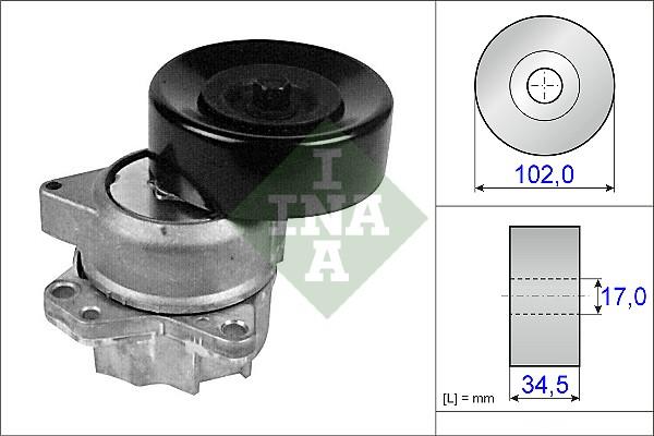 INA 534 0224 10 - Belt Tensioner, v-ribbed belt autospares.lv