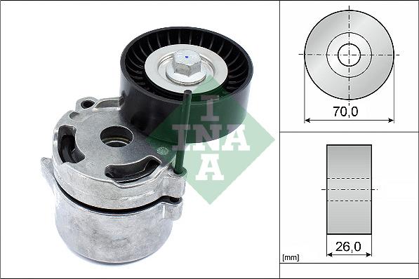 INA 534 0711 10 - Belt Tensioner, v-ribbed belt autospares.lv