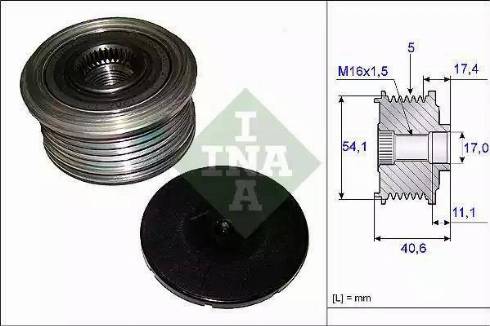 NTY ESA-RE-007 - Pulley, alternator, freewheel clutch autospares.lv