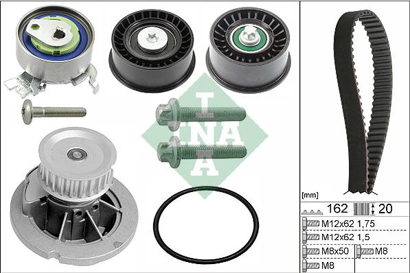 INA 530 0441 30 - Water Pump & Timing Belt Set autospares.lv