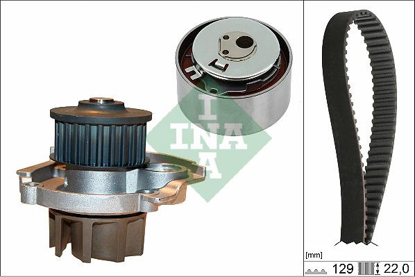 INA 530 0462 30 - Water Pump & Timing Belt Set autospares.lv