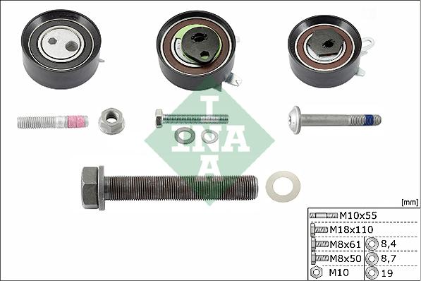 INA 530 0484 09 - Pulley Set, timing belt autospares.lv