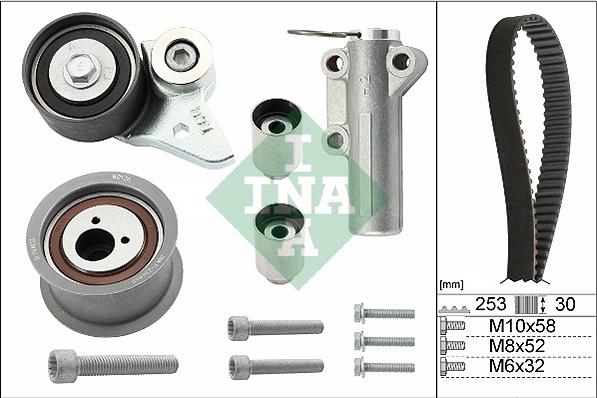 INA 530 0478 10 - Timing Belt Set autospares.lv