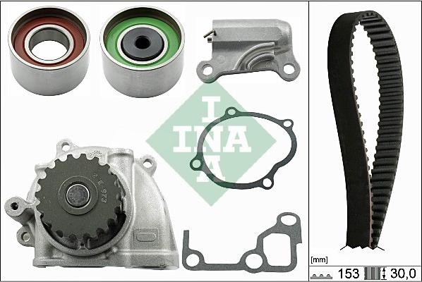 INA 530 0477 30 - Water Pump & Timing Belt Set autospares.lv