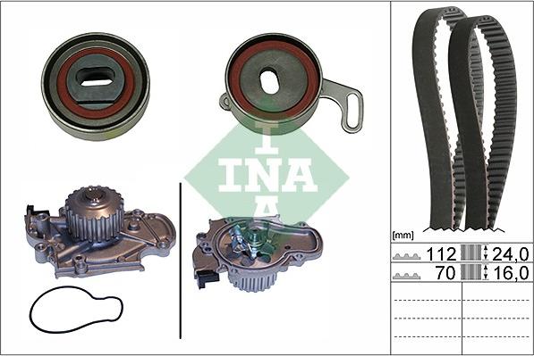 INA 530 0514 30 - Water Pump & Timing Belt Set autospares.lv