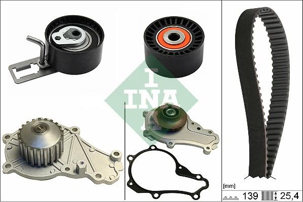 INA 530 0577 30 - Water Pump & Timing Belt Set autospares.lv