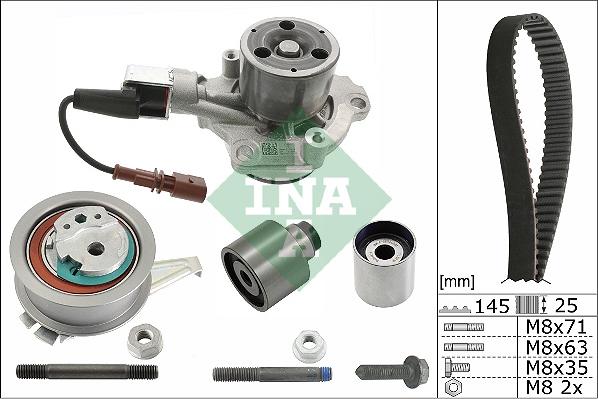 INA 530 0759 30 - Water Pump & Timing Belt Set autospares.lv