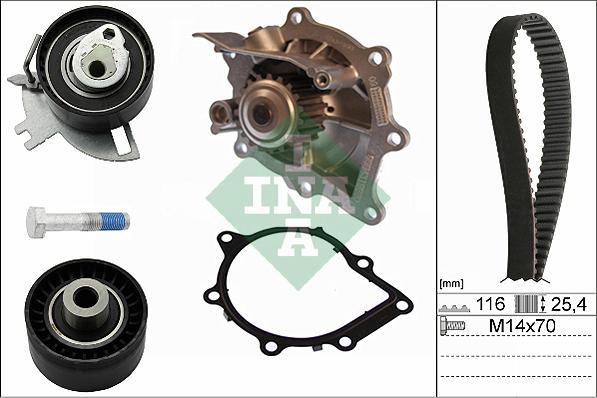 INA 530 0691 30 - Water Pump & Timing Belt Set autospares.lv