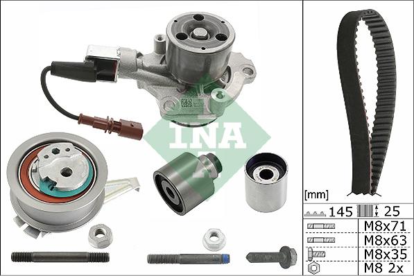 INA 530 0650 30 - Water Pump & Timing Belt Set autospares.lv