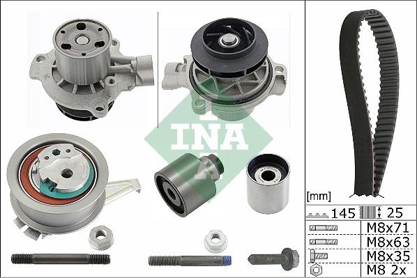INA 530 0650 31 - Water Pump & Timing Belt Set autospares.lv