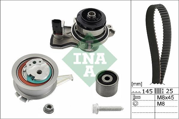 INA 530 0665 30 - Water Pump & Timing Belt Set autospares.lv