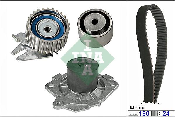 INA 530 0620 30 - Water Pump & Timing Belt Set autospares.lv