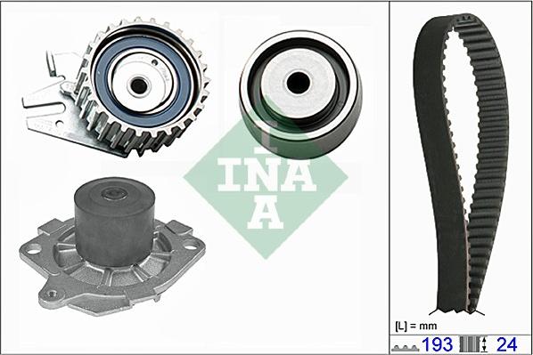 INA 530 0621 30 - Water Pump & Timing Belt Set autospares.lv