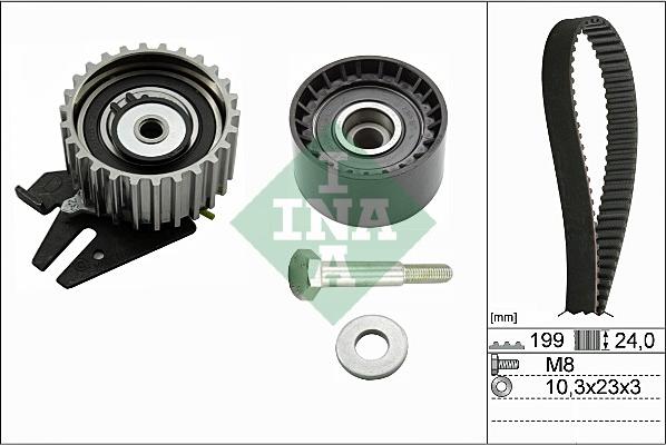 INA 530 0628 10 - Timing Belt Set autospares.lv