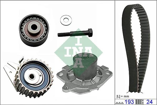 INA 530 0623 30 - Water Pump & Timing Belt Set autospares.lv