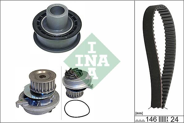 INA 530 0020 30 - Water Pump & Timing Belt Set autospares.lv