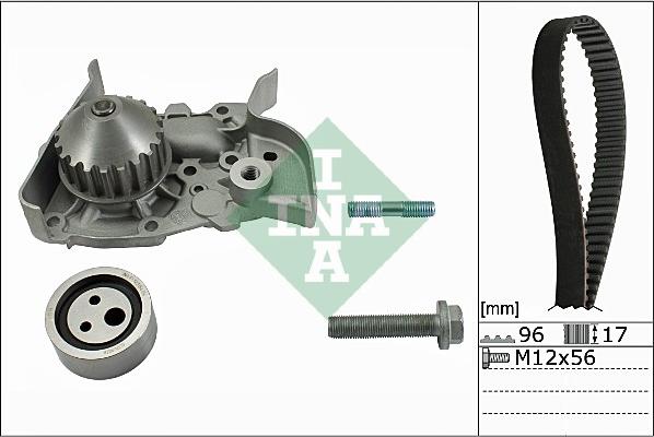 INA 530 0191 30 - Water Pump & Timing Belt Set autospares.lv