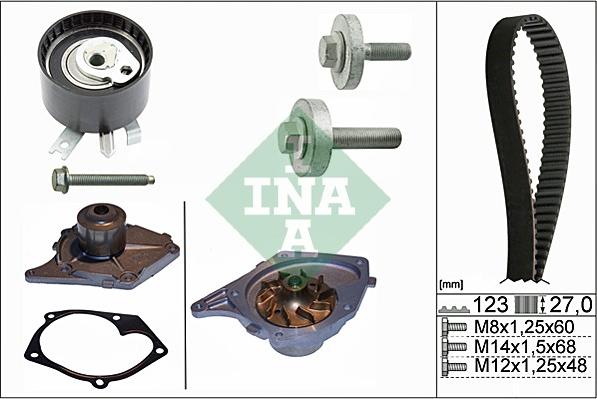 INA 530 0197 30 - Water Pump & Timing Belt Set autospares.lv