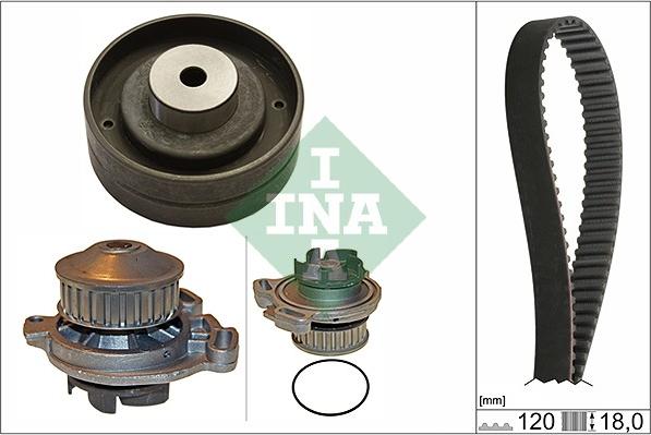 INA 530 0151 30 - Water Pump & Timing Belt Set autospares.lv