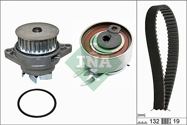 INA 530 0165 30 - Water Pump & Timing Belt Set autospares.lv