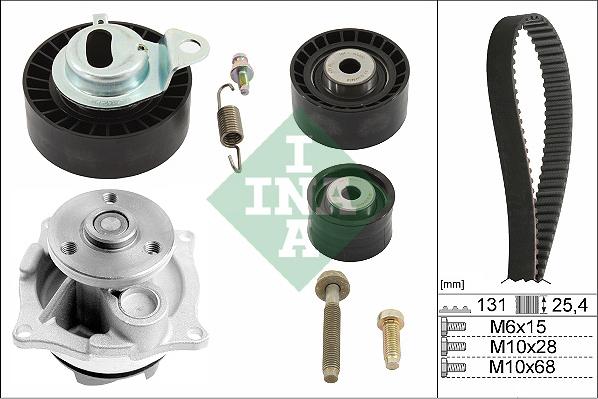 INA 530 0102 31 - Water Pump & Timing Belt Set autospares.lv