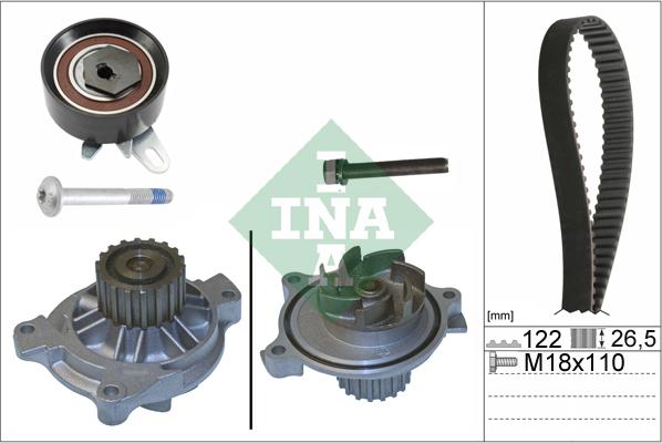 INA 530 0175 31 - Water Pump & Timing Belt Set autospares.lv