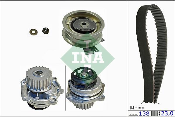 INA 530 0171 31 - Water Pump & Timing Belt Set autospares.lv