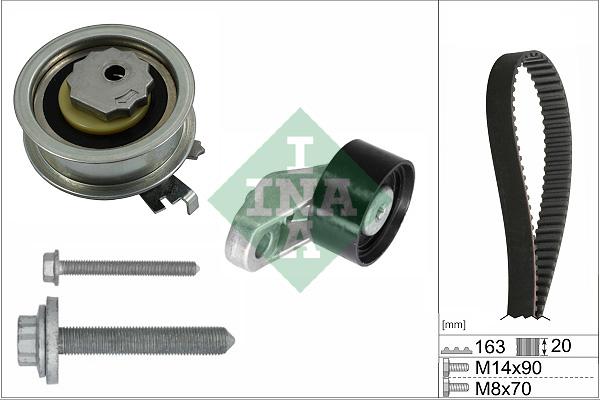 INA 530 0846 10 - Timing Belt Set autospares.lv