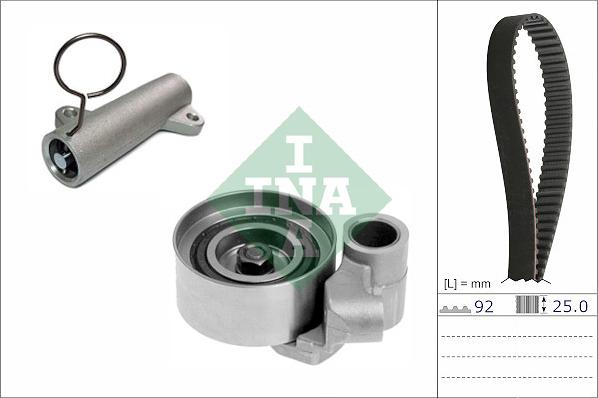 INA 530 0838 10 - Timing Belt Set autospares.lv