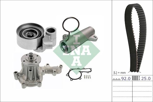 INA 530 0838 30 - Water Pump & Timing Belt Set autospares.lv