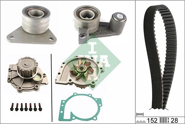 INA 530 0349 30 - Water Pump & Timing Belt Set autospares.lv