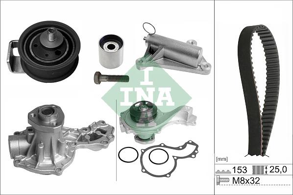 INA 530 0359 30 - Water Pump & Timing Belt Set autospares.lv