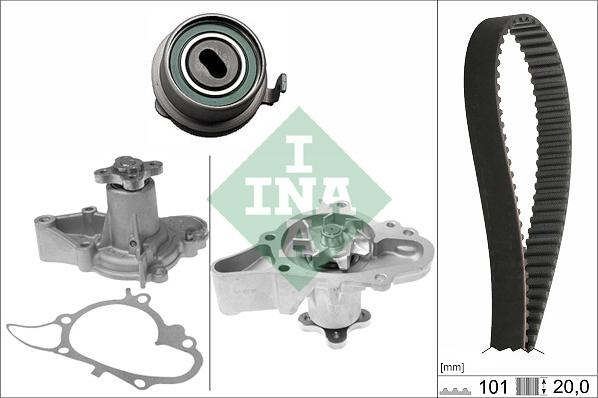 INA 530 0355 31 - Water Pump & Timing Belt Set autospares.lv
