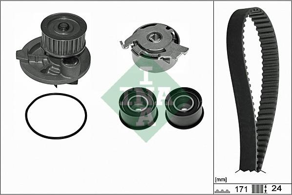 INA 530 0358 31 - Water Pump & Timing Belt Set autospares.lv