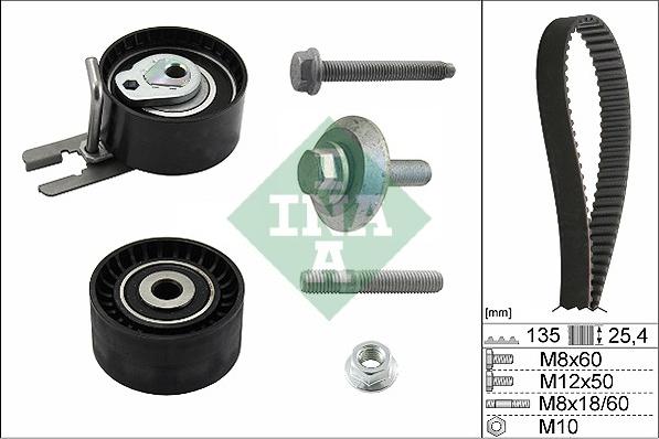 INA 530 0369 10 - Timing Belt Set autospares.lv